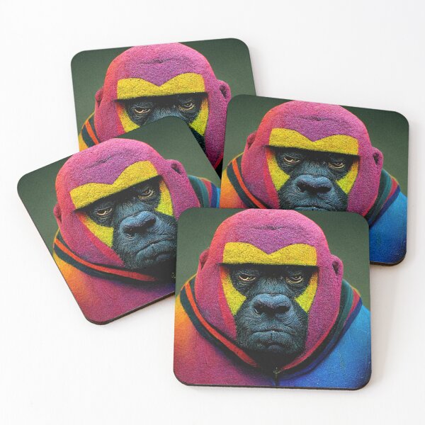 Item preview, Gorilla - Pop art- Synthwave  designed and sold by PeanutArtCorner.