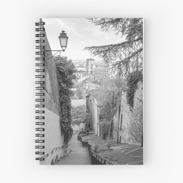 Item preview, Steps Pathway in Lyon - Black and White Street designed and sold by CarolinaReina.