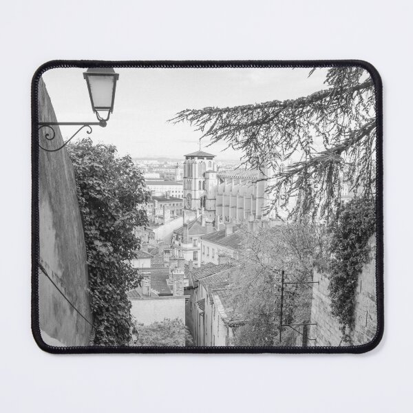 Item preview, Steps Pathway in Lyon - Black and White Street designed and sold by CarolinaReina.
