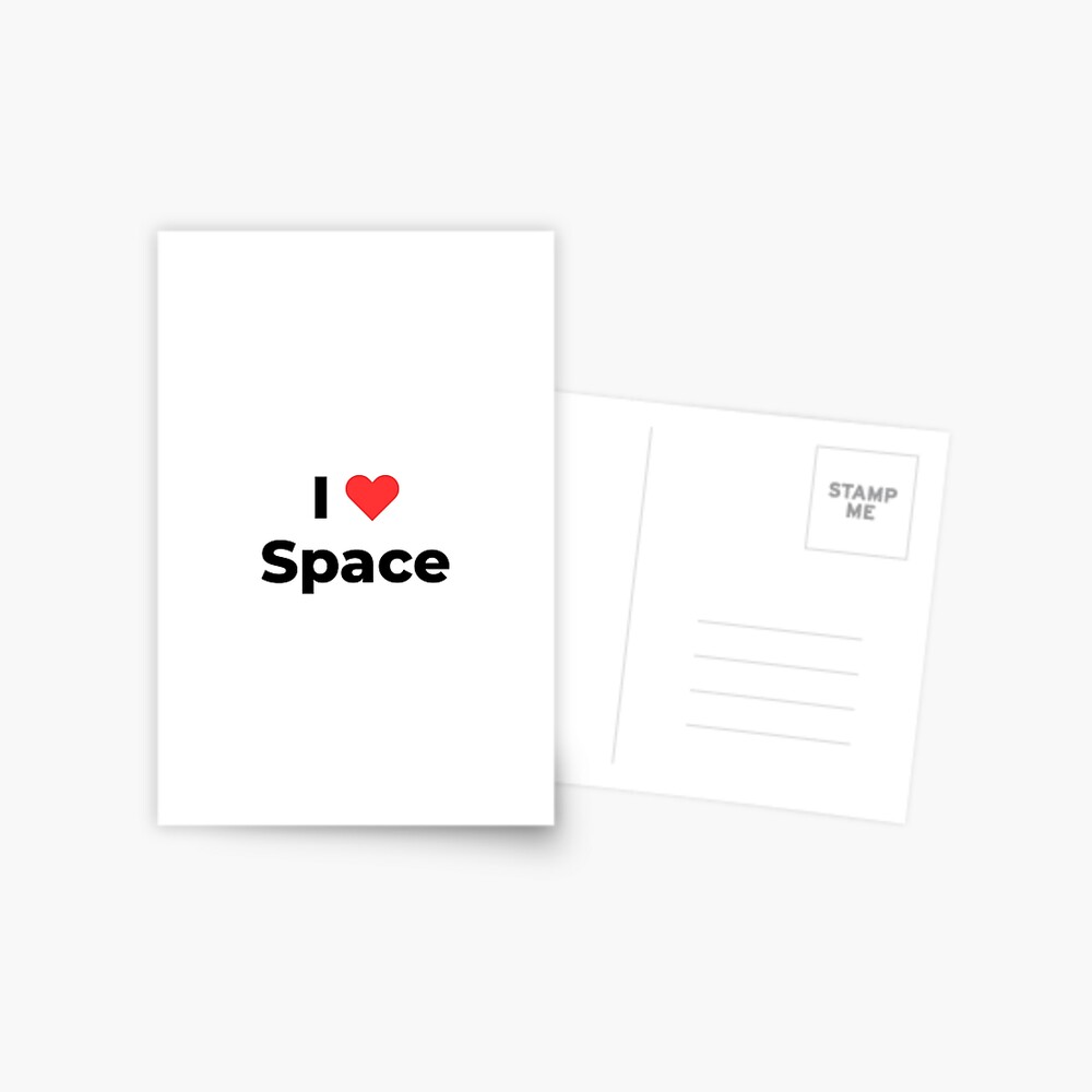 I love space (Inverted) Postcard