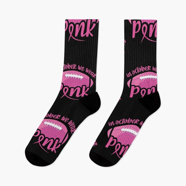 Item preview, In October we wear pink and watch football - breast cancer awareness and football lover designed and sold by AVATAR-MANIA.