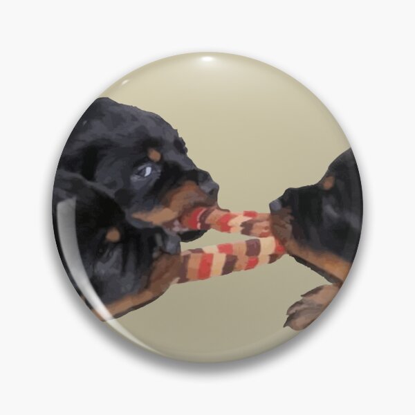Artikelvorschau, Drei Rottweiler-Welpen, die Schlepper-Vektorgrafiken spielen entworfen und verkauft von taiche.