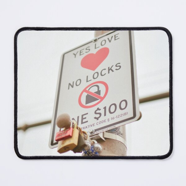 Item preview, Yes love no locks in NYC designed and sold by CarolinaReina.