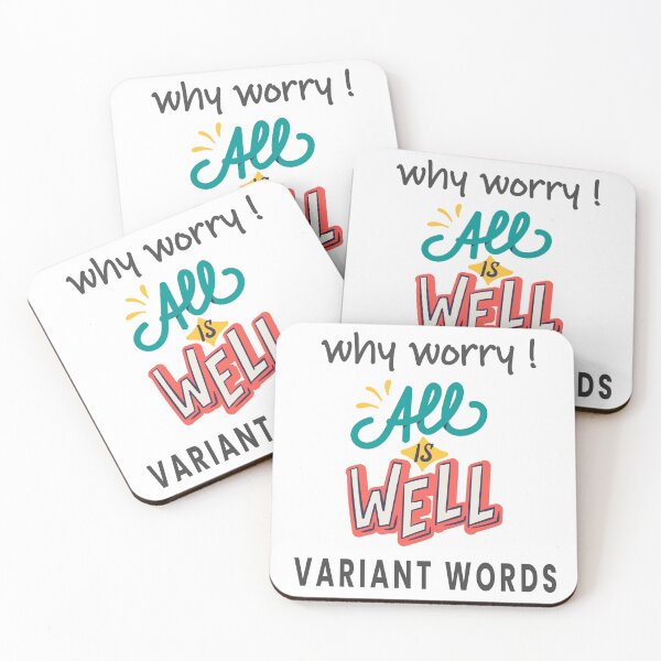 Item preview, Why Worry All Is Well Variant Words - motivational quote designed and sold by ICbestshop.