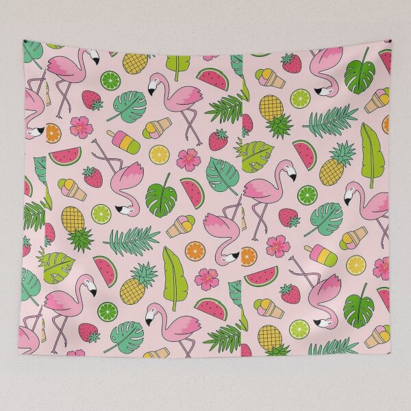 Item preview, Summer with flamingoes | for flamingo lovers| pattern design lovers| gift for all designed and sold by Arteartz.