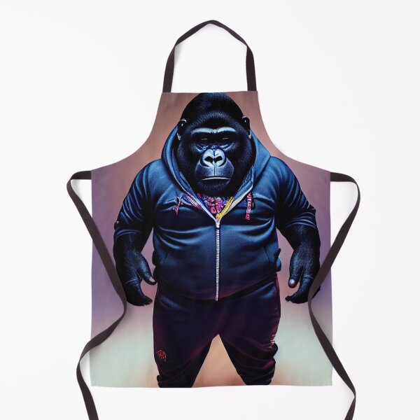Item preview, Gorilla in Tracksuit - Pop art- Synthwave designed and sold by PeanutArtCorner.