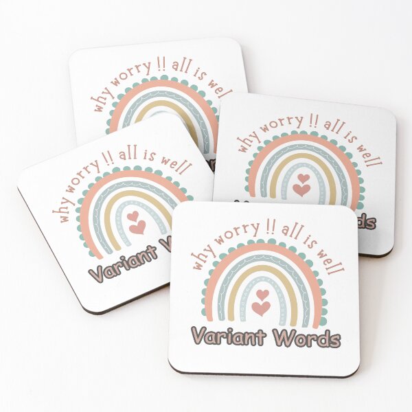 Item preview, Why Worry All Is Well Variant Words - motivational quote designed and sold by ICbestshop.