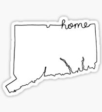 Connecticut Home State Outline Sticker
