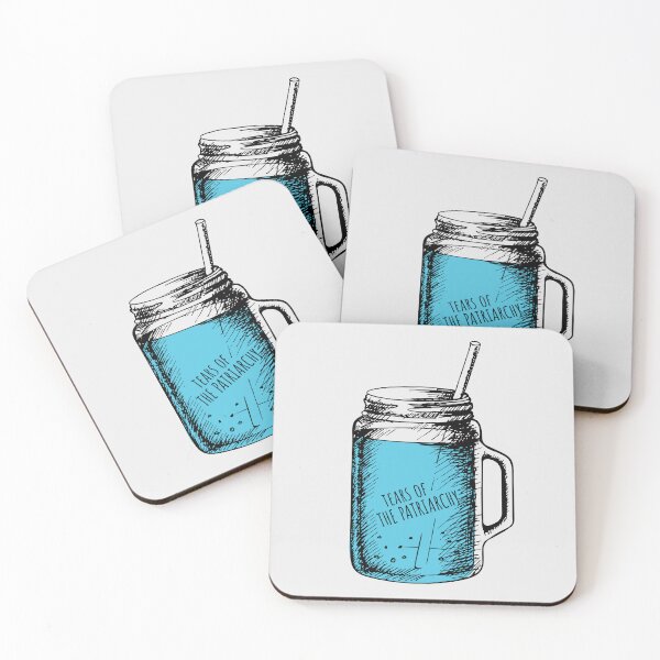Item preview, Tears of the Patriarchy blue mason jar  designed and sold by KMIKBAL7.