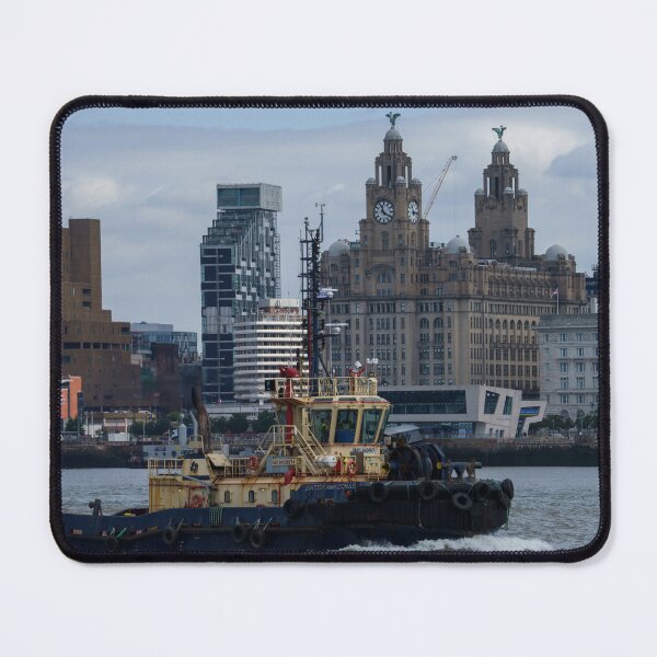 Item preview, Tug Boat And Liver Building designed and sold by rawshutterbug.