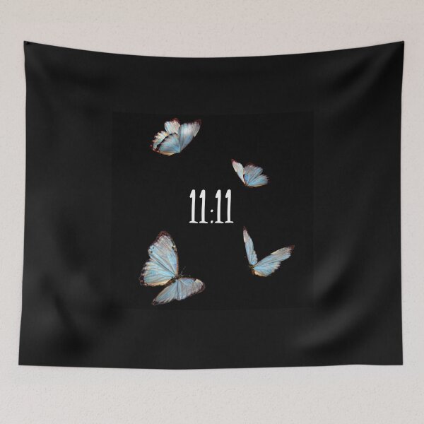 Item preview, 11:11 Butterflies Black Background designed and sold by ThatZenLife.