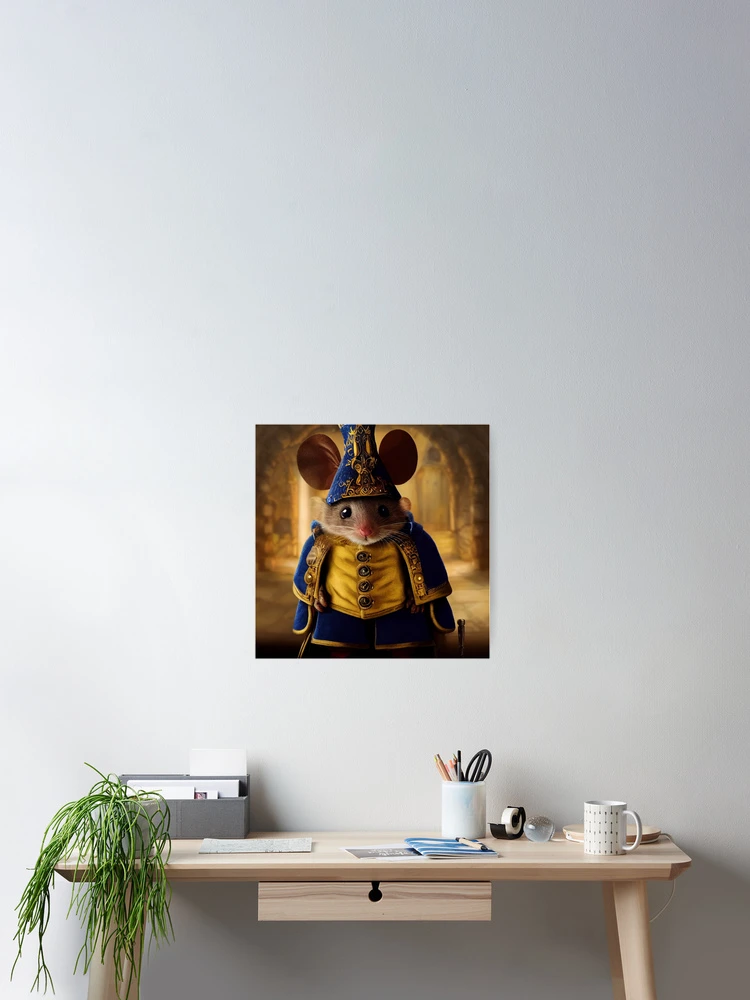 Thumbnail 2 of 3, Poster, Tiny Renaissance Mouse designed and sold by ARTIMITY.