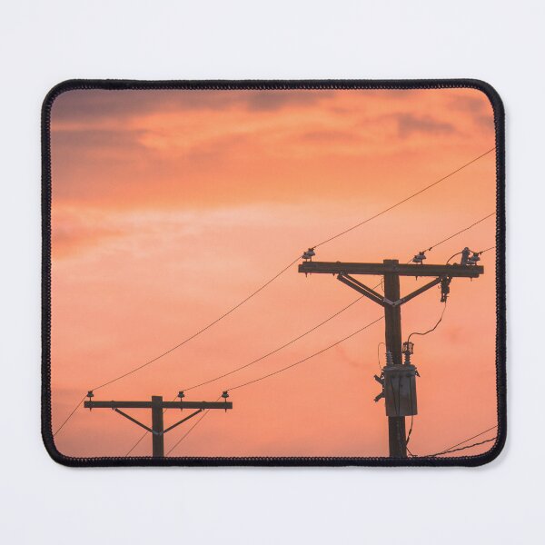 Item preview, Power Lines Under Orange Sky designed and sold by PotluckPrints.
