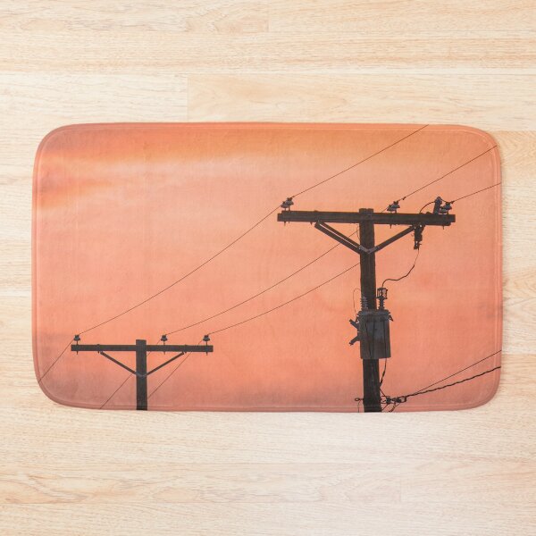 Item preview, Power Lines Under Orange Sky designed and sold by PotluckPrints.