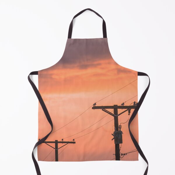 Item preview, Power Lines Under Orange Sky designed and sold by PotluckPrints.