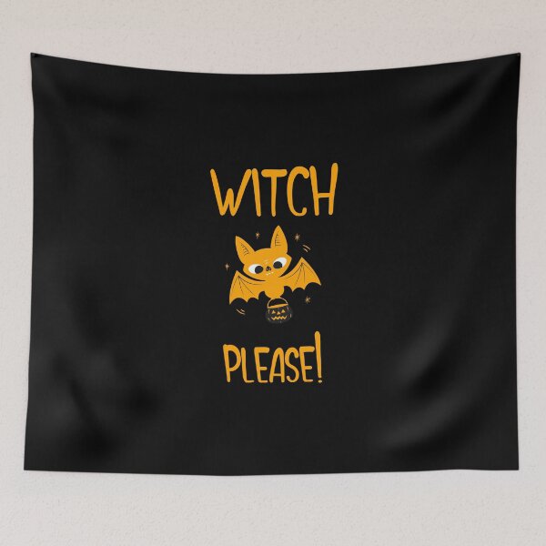 Item preview, Witch Please, Halloween, Bat, Willow Days designed and sold by avit1.