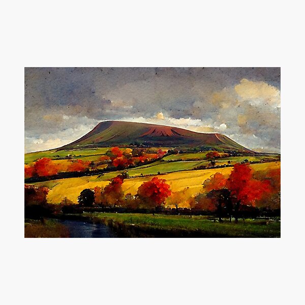 Item preview, Pendle hill in autumn I designed and sold by northernpainter.