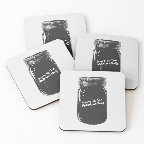 Item preview, Tears of the Patriarchy black mason jar  designed and sold by KMIKBAL7.