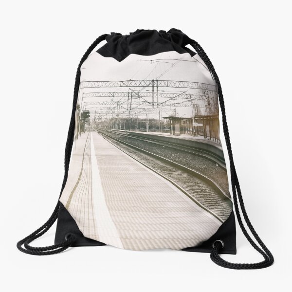 street photo STATION #photo #streetphoto Drawstring Bag