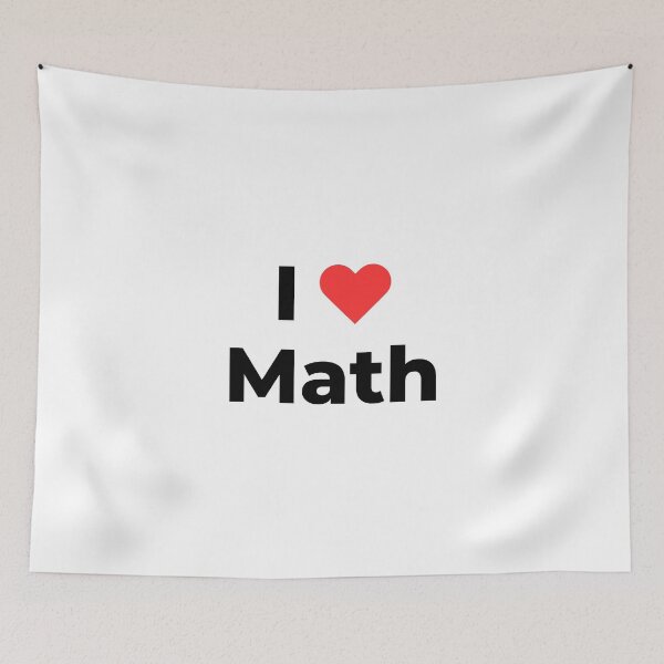 Item preview, I love math (Inverted) designed and sold by science-gifts.