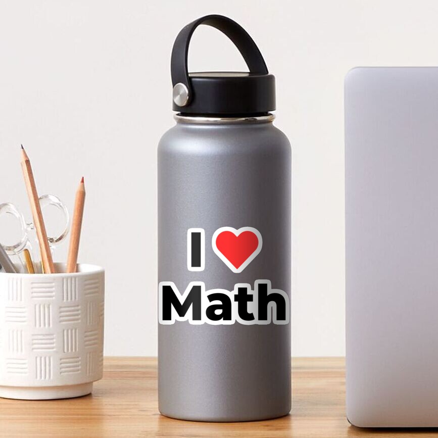 I love math (Inverted) Sticker