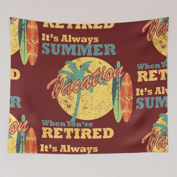 Item preview, Retired and on Vacation designed and sold by Urimagery.