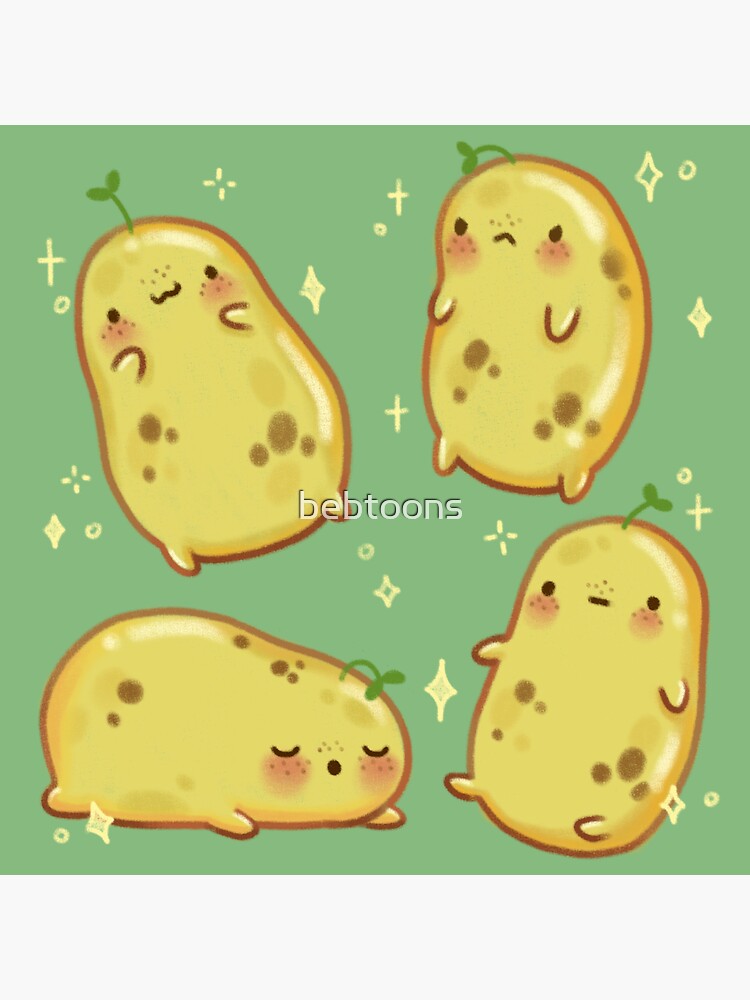 "Potatoes Gonna Potate" Sticker for Sale by bebtoons Redbubble