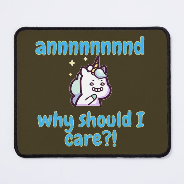 Item preview, Unicorse and why should i care Blue Unicron designed and sold by KateMellor.