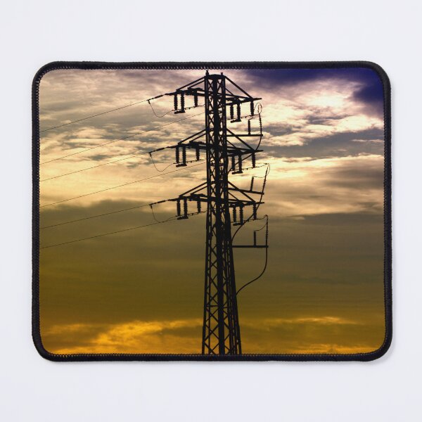 Item preview, Power Lines Under Orange Sky designed and sold by PotluckPrints.