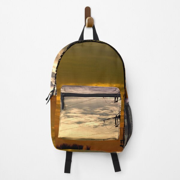 Item preview, Power Lines Under Orange Sky designed and sold by PotluckPrints.
