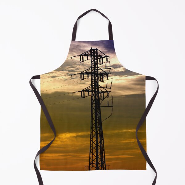 Item preview, Power Lines Under Orange Sky designed and sold by PotluckPrints.