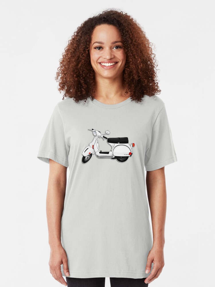 Alternate view of Scooter T-shirts Art: P Series Scooter Design Slim Fit T-Shirt