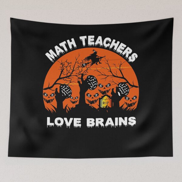 Item preview, Halloween Math Teachers Love Brains  designed and sold by Liza Design.
