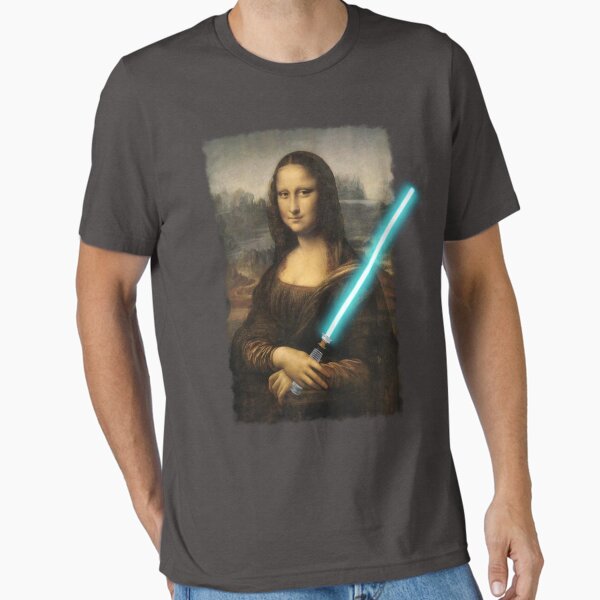 Vista previa del artículo con la obra «Usa la fuerza, Mona Lisa», diseñado y vendido por wabisabi-design.