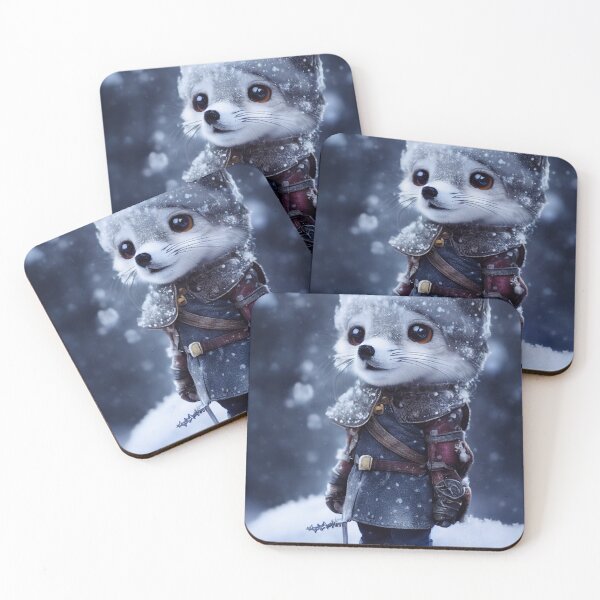 Item preview, Adorable snow fox adventurer designed and sold by ai1art.