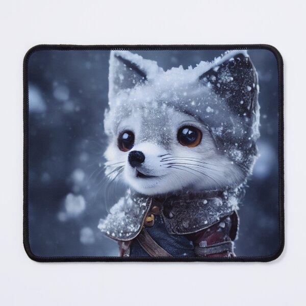 Item preview, Adorable snow fox adventurer designed and sold by ai1art.