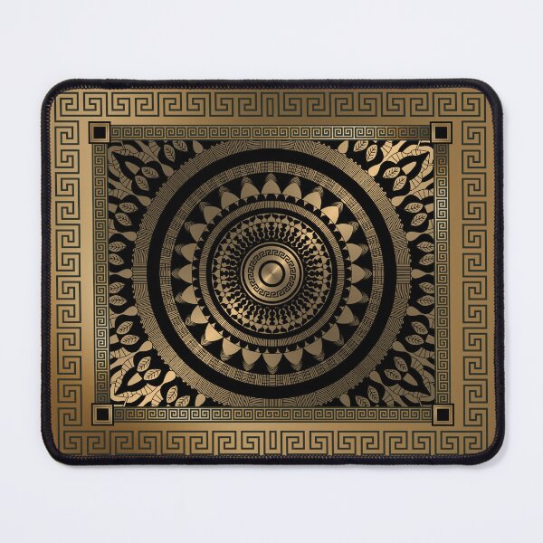 Item preview, Ornate Baroque Silver Black Bronze Greek Keys Border designed and sold by Yiorgos Designs.