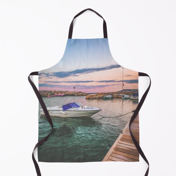 Item preview, Summer Sunset Boat Seaport designed and sold by eleonoraingrid.