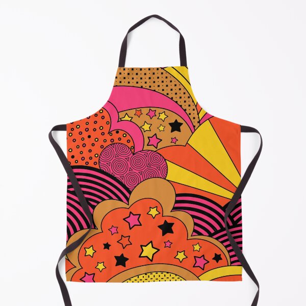 Item preview, Groovy Clouds, Psychadelic, Sunset, Clouds, Pink and Orange, Stars and Clouds, Halloween designed and sold by Clancy Rodgers.