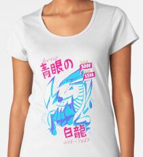 BLUE-EYES WHITE DRAGON (青眼の白龍) Women's Premium T-Shirt