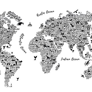 Vorschaubild zum Design Typography World Map. von Moloko88