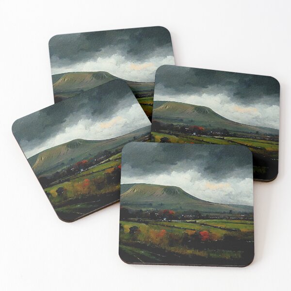 Item preview, Pendle hill on a rainy day designed and sold by northernpainter.