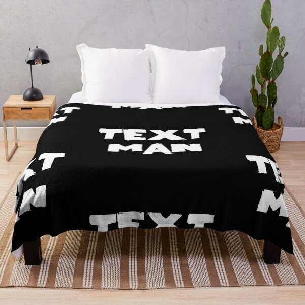 Item preview, Text Man Text Monochrome Black designed and sold by Meepuruproject.