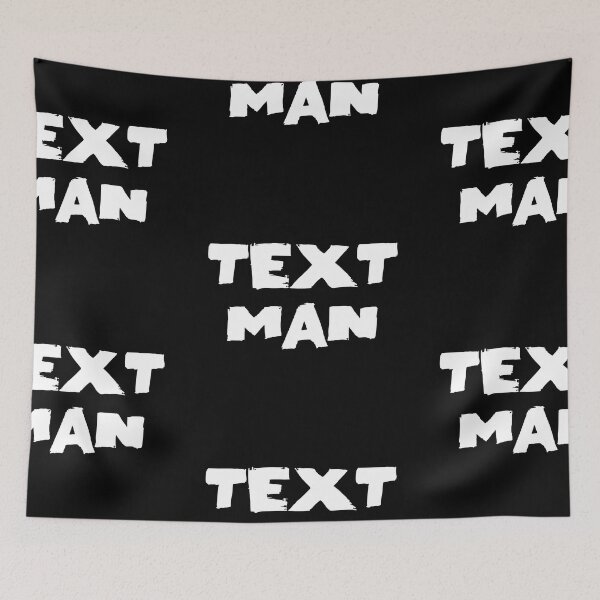 Item preview, Text Man Text Monochrome Black designed and sold by Meepuruproject.