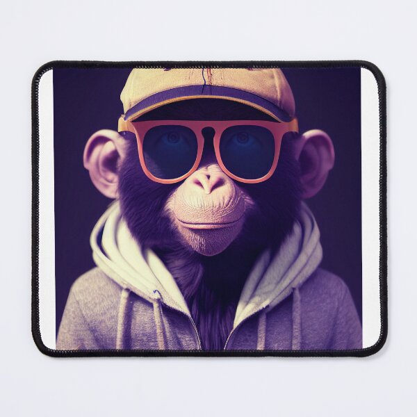 Item preview, Cool monkey with sunglasses designed and sold by Promptjourney.