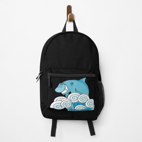 Item preview, Tiburón montando la ola para mochila designed and sold by NolDesigns.