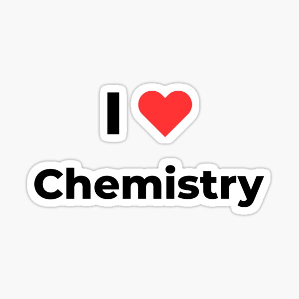 I love chemistry (Inverted) Sticker