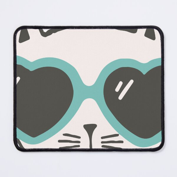 Item preview, Funny cat face with funky glasses designed and sold by bolkibox.