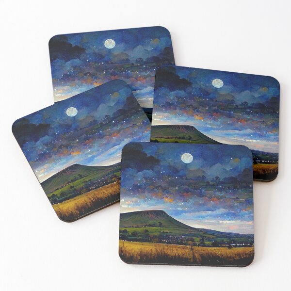 Item preview, Starry night over pendle designed and sold by northernpainter.
