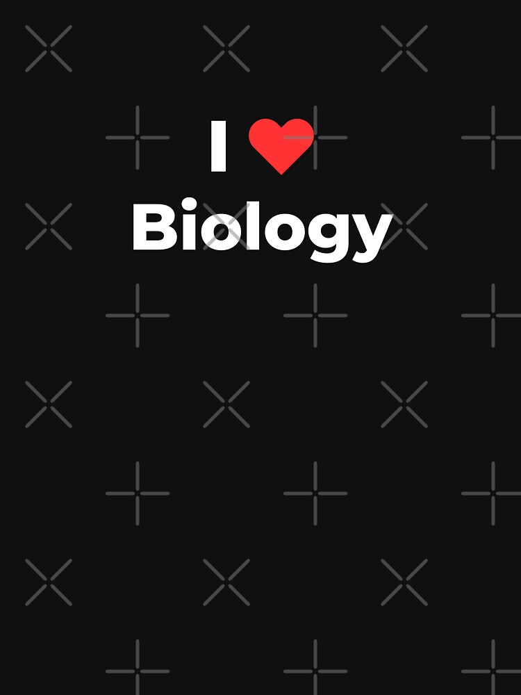 Thumbnail 7 of 7, Classic T-Shirt, I love biology designed and sold by science-gifts.
